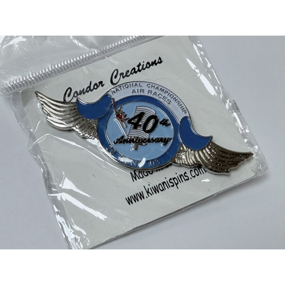 2003 National Championship RENO AIR RACES Wings Enamel Lapel Pin Nevada 40th